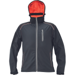 KNOXFIELD softshell bunda antra/červ XS