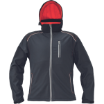 KNOXFIELD softshell bunda antra/červ XS