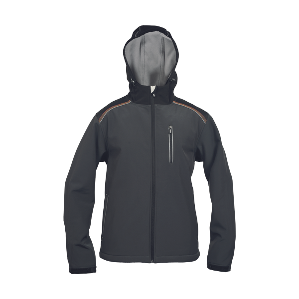 KNOXFIELD softshell bunda antra/červ XS