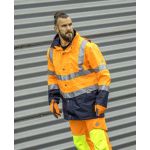 Bunda HI-VIZ 4v1, vel.M, oranžová + modrá M