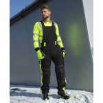 Kalhoty s laclem NEON WINTER černo-žluté S